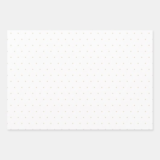 Geo Dot verbindet Gold und Weiß Geschenkpapier Set (Vorderseite 2)
