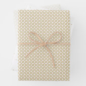 Geo Dot verbindet Gold und Weiß Geschenkpapier Set (Beispiel)