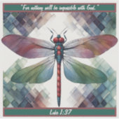 Geo-Dragonfly individuell anpassbar Aufkleber (Vorderseite)