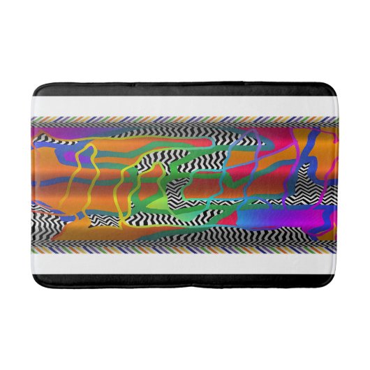 Geo Drape Multicolor Medium Badematte (Vorderseite)