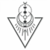 Geo-Dreieck-Phase Aufkleber (Vorderseite)