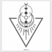 Geo-Dreieck-Phase Aufkleber (Blatt)