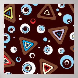 Geo Dreiecke Poster