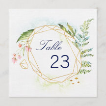 Geo Envy Tischnummern