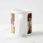 Geo Face Jumbo-Tasse (Rückseite)