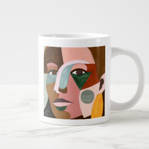 Geo Face Jumbo-Tasse