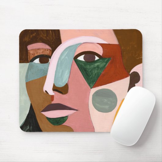 Geo Face Mousepad (Mit Mouse)