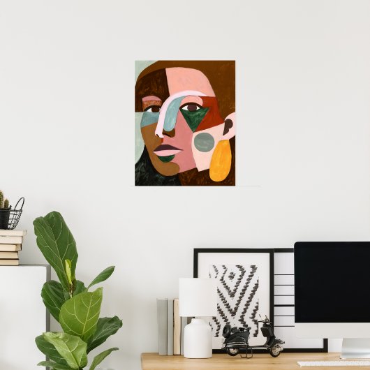 Geo Face Poster (Heimbüro)