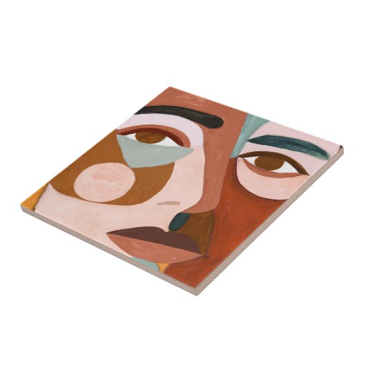 Geo Face Upclose Fliese (Seite)