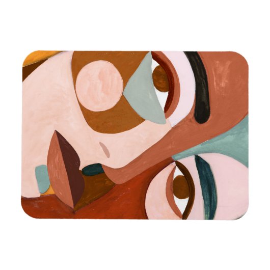 Geo Face Upclose Magnet (Horizontal)