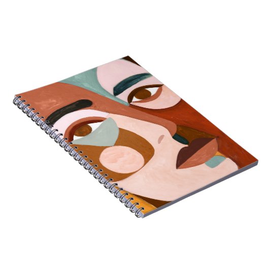 Geo Face Upclose Notizblock (Rechte Seite)