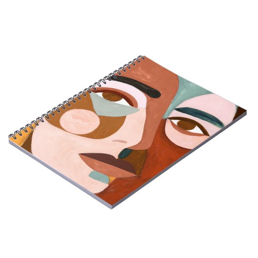 Geo Face Upclose Notizblock (Linke Seite)