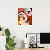 Geo Face Upclose Poster (Heimbüro)