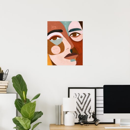 Geo Face Upclose Poster (Heimbüro)