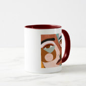 Geo Face Upclose Tasse (VorderseiteRechts)