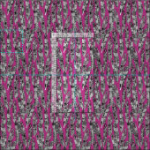 Geo Federn heiß rosa Stoff (Kachel)