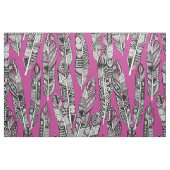 Geo Federn heiß rosa Stoff (Fat Quarter (45,7 x 55,9 cm))