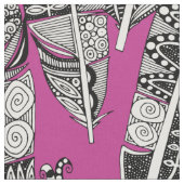 Geo Federn heiß rosa Stoff (Nahaufnahme)