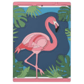 Geo Flamingo Puzzle Klemmbrett (Rückseite)