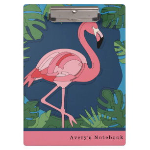Geo Flamingo Puzzle Klemmbrett