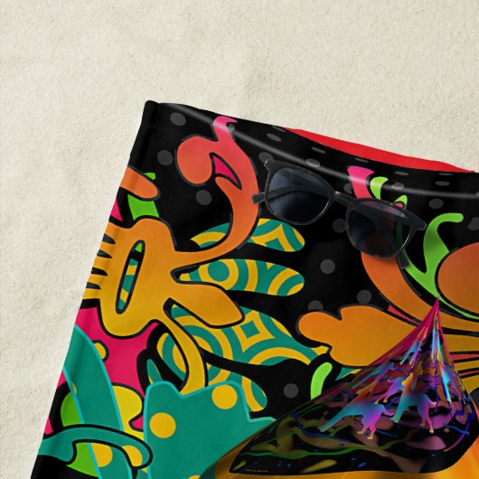 Geo Floral Strandtuch (Beispiel)