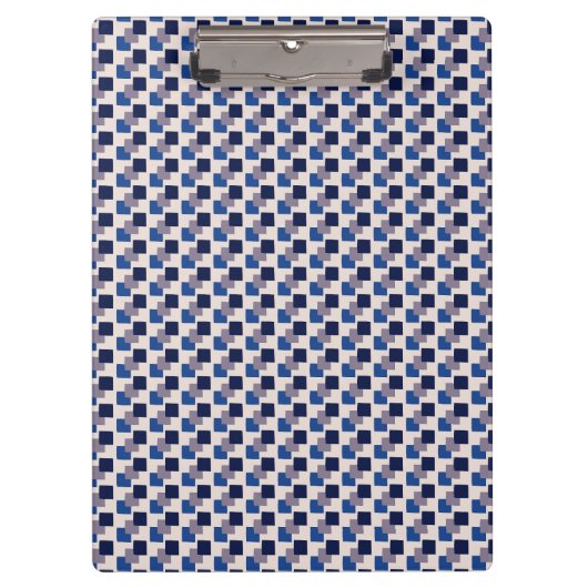 Geo Focus Navy Blue Klemmbrett (Vorderseite)