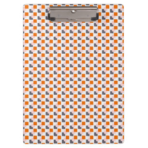 Geo Focus Orange Gray Klemmbrett