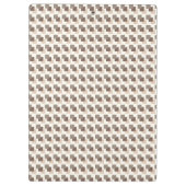Geo Focus Taupe Cream Klemmbrett (Rückseite)