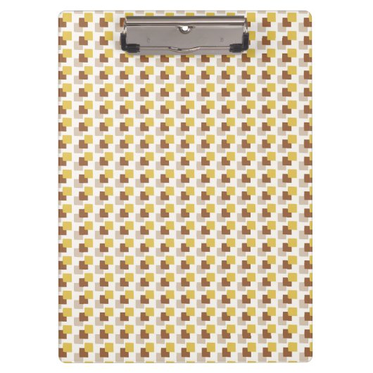 Geo Focus Warm Earthy Klemmbrett (Vorderseite)