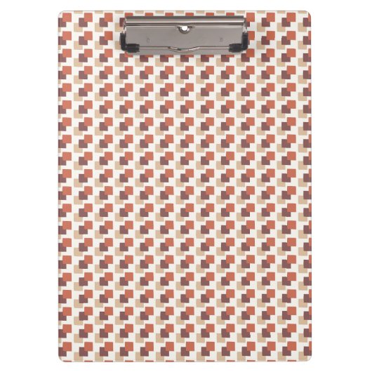 Geo Focus Warm Neutral Klemmbrett (Vorderseite)
