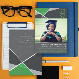 Geo Foto Abschluss für moderne geometrische Farbbl Ankündigung