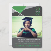 Geo Foto Abschluss für moderne geometrische Farbbl Ankündigung (Vorderseite)