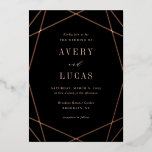 Geo Frame Foil bearbeitbare Farbe Hochzeit Einladu Folieneinladung<br><div class="desc">Feiern Sie den Absolvent in Ihrem Leben im Stil! Entworfen von Berry Berry Sweet (www.berryberrysweet.com). Besuchen Sie unsere Website für moderne und stilvolle Einladungen,  Ankündigungen und personalisierte Geschenke.</div>