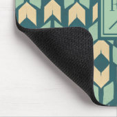 Geo geometrischer aquamariner Pfeil des Mousepad (Ecke)