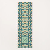 Geo geometrischer aquamariner Pfeil des Yogamatte (Vorderseite)