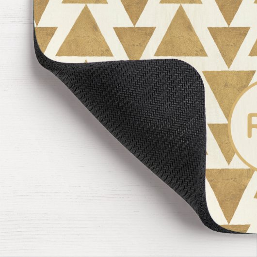 Geo Gold im Freien geometrisches Patte des Mousepad (Ecke)