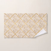 GEO GRID BLOCK GOLD BRONZE BATHROOM TOWEL SET (Handtuch)