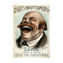 Geo H White's Comedy Co Vintage Theaterplakat