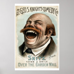 Geo H White's Comedy Co Vintage Theaterplakat Poster