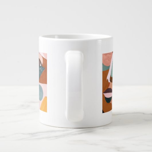 Geo Half Face Jumbo-Tasse (Rückseite)