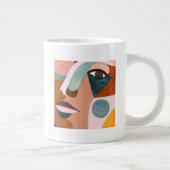 Geo Half Face Jumbo-Tasse (Rechts)