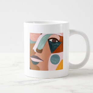 Geo Half Face Jumbo-Tasse