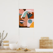 Geo Half Face Poster (Küche)