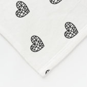 Geo Heart Icon Pet Fleecedecke (Ecke)
