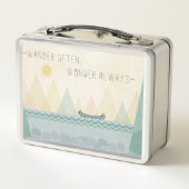 Geo im Freieni | wandern häufig, Wunder häufig Metall Lunch Box (Rückseite)