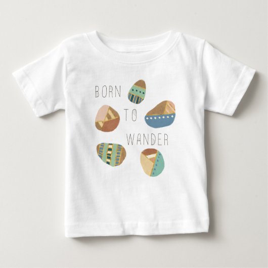 Geo im Freienix | geboren zu wandern Baby T-shirt (Vorderseite)