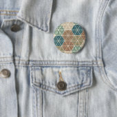 Geo im Freienxi | blaues u. grünes Stammes- Muster Button (Beispiel)