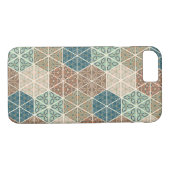 Geo im Freienxi | blaues u. grünes Stammes- Muster Case-Mate iPhone Hülle (Rückseite (Horizontal))