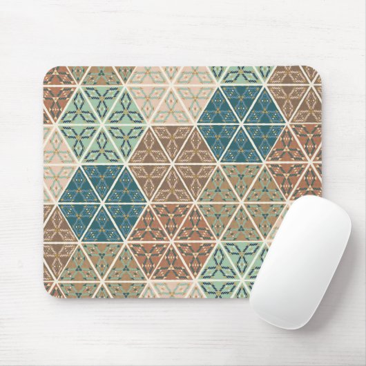 Geo im Freienxi | blaues u. grünes Stammes- Muster Mousepad (Mit Mouse)