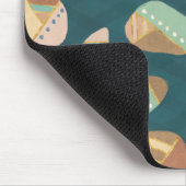 Geo im Freienxii | blaues u. grünes geometrisches Mousepad (Ecke)